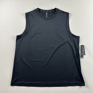 Leg3nd Inspire Tank Top Shirt Men's Large Black Active Training Gym Short Sleeve
